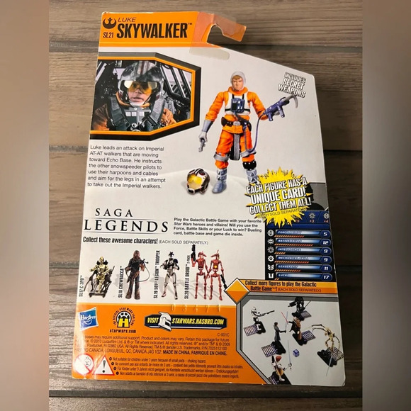 Star Wars “Saga Legends” 2010 Luke Skywalker Figure SL21 Hasbro - NEW & SEALED - Picture 4 of 4